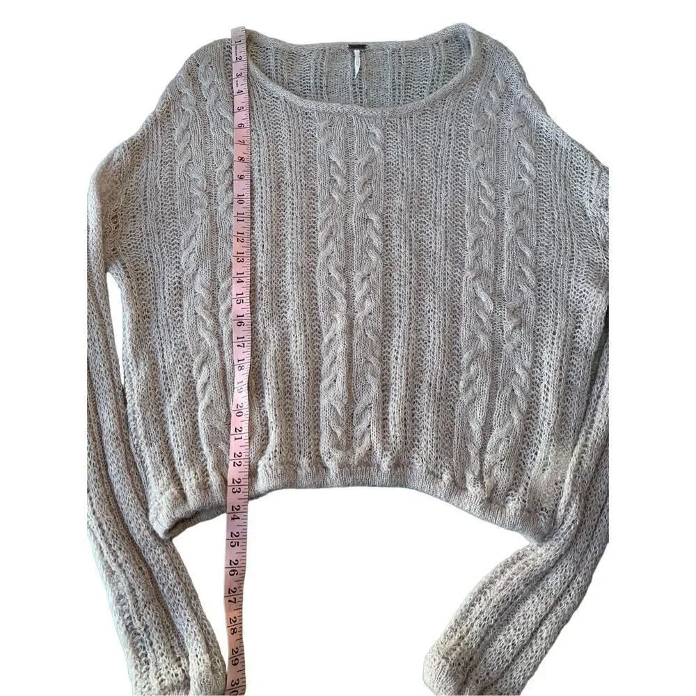 Free People Angel Soft Wool Blend Pullover Sweater in Frappuccino Combo/Blush Pi
